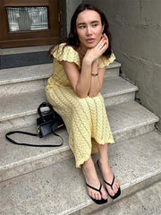 Crochet Midi Dress