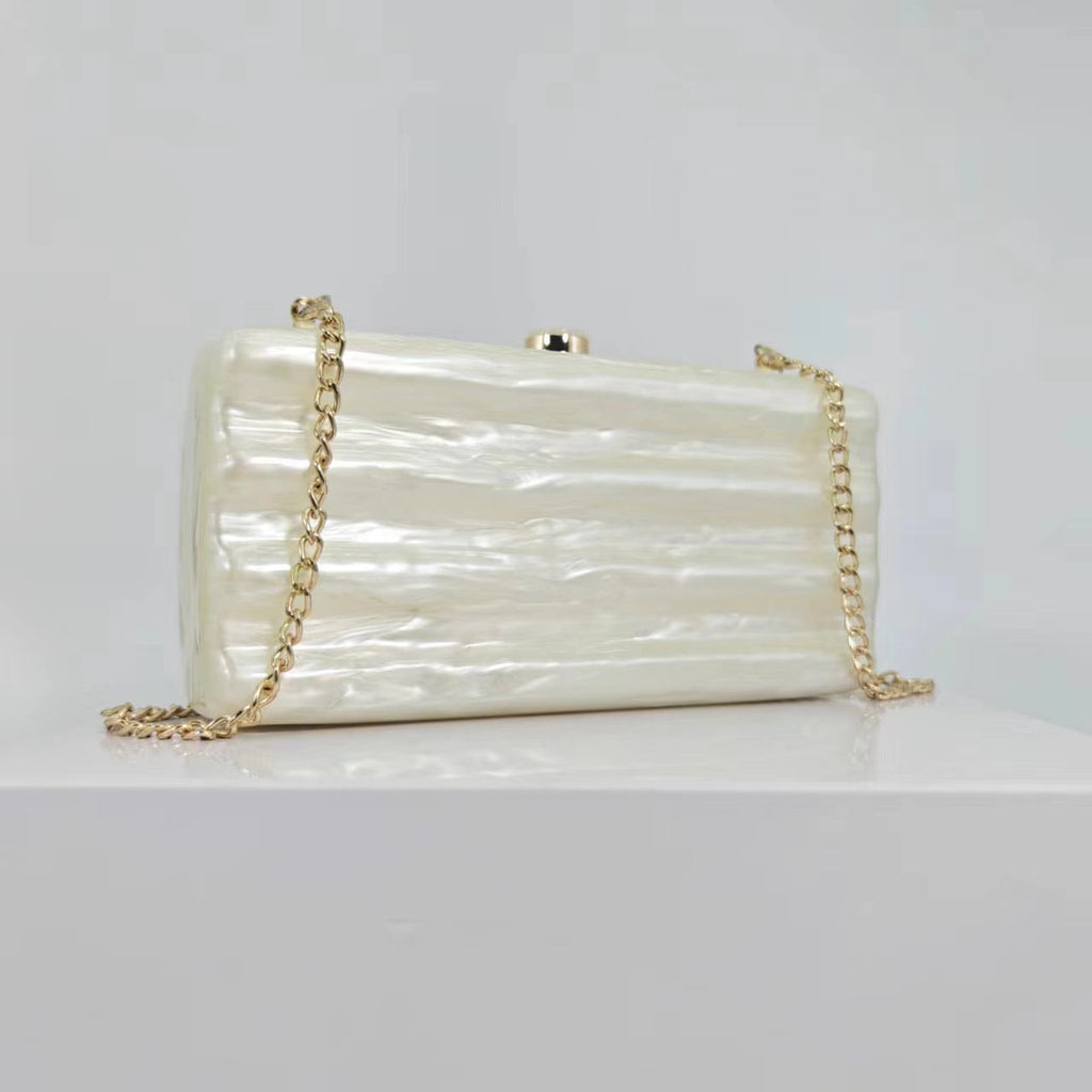 Glitter Acrylic Box Purse Shoulder Bag