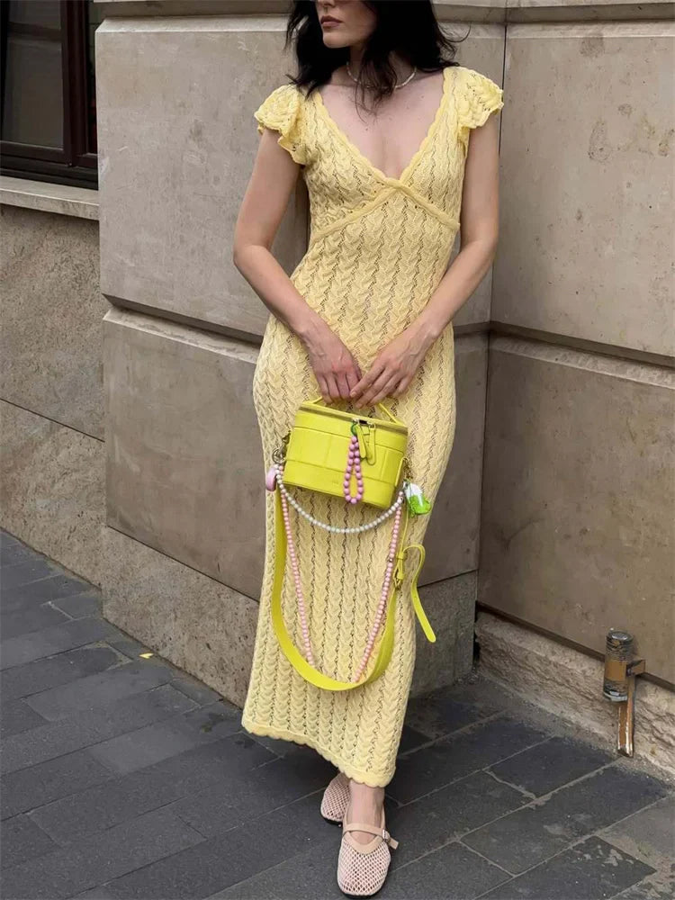 Crochet Midi Dress