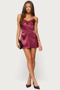 Lacey Backless Polka Dot Mini Dress
