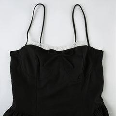 Y2K Bow Bubble Mini Dress