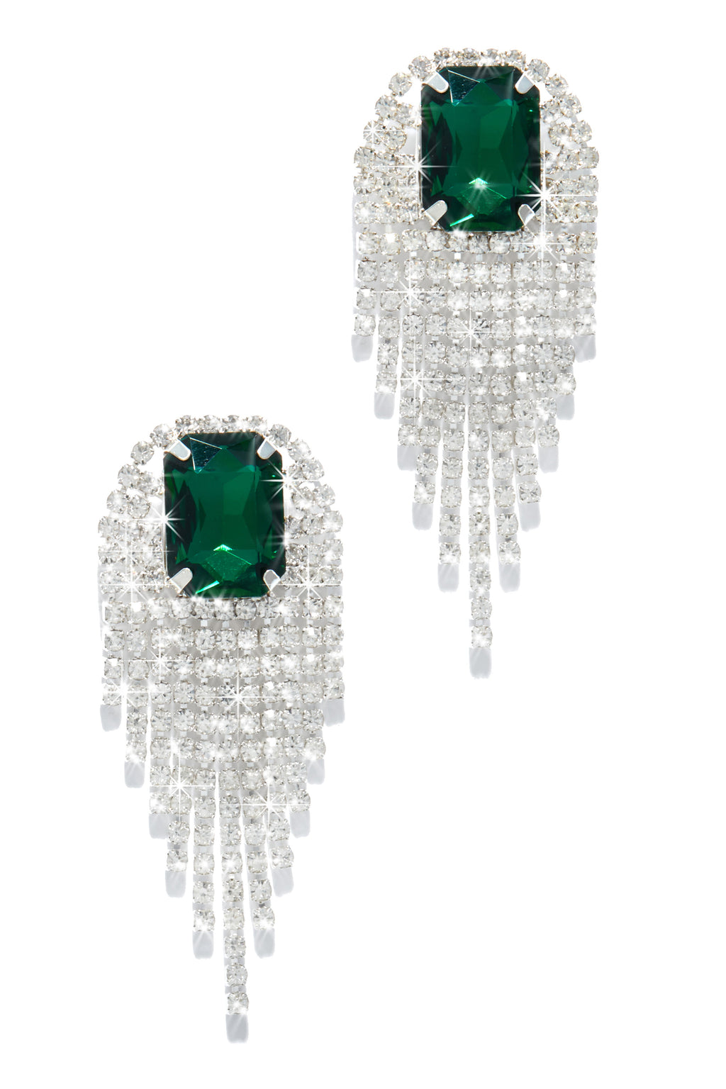 Tatiana Embellished Dangle Earring - Blue
