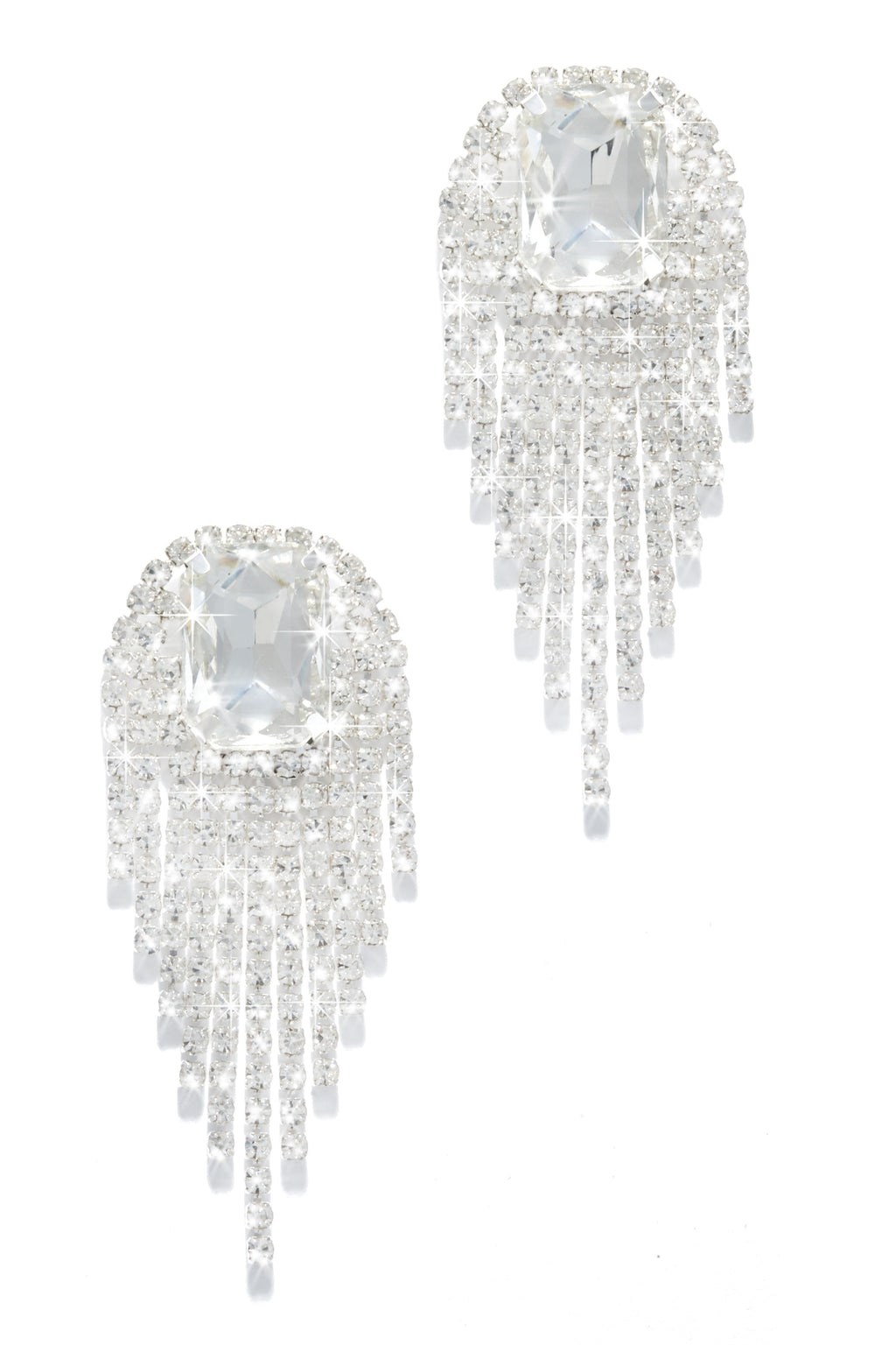 Tatiana Embellished Dangle Earring - Blue
