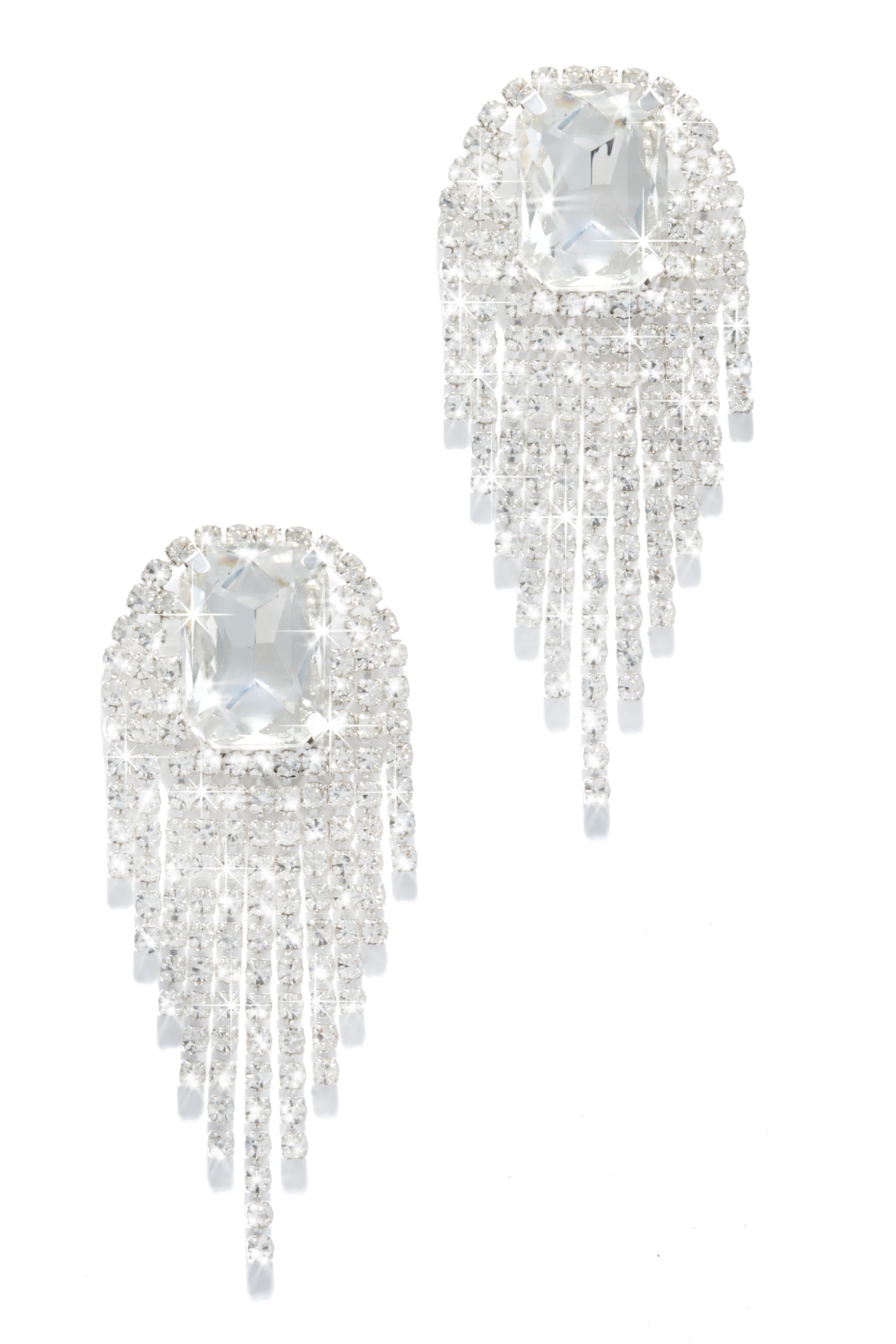 Tatiana Embellished Dangle Earring - Blue